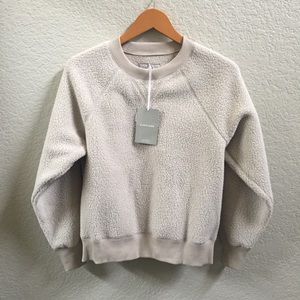 Everlane ReNew Fleece Raglan Sweatshirt teddybear